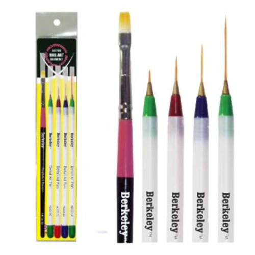 Nail Art 5 Style Brush Set by Berkeley