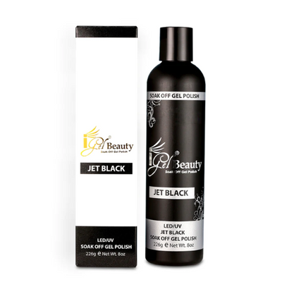 Jet Black Gel Polish 8oz by iGel Beauty