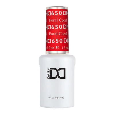 DND single gel polish 650 Floral Coral