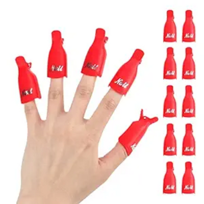Red Reusable Soak Off Clips