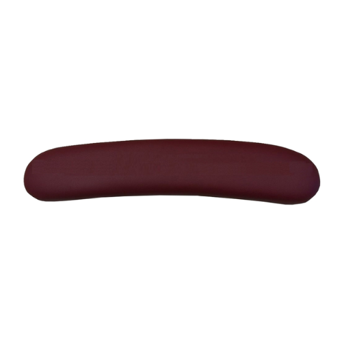 Dark Burgundy 20" Cushion Nail Table Curved Arm Rest