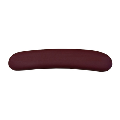 Dark Burgundy 20" Cushion Nail Table Curved Arm Rest