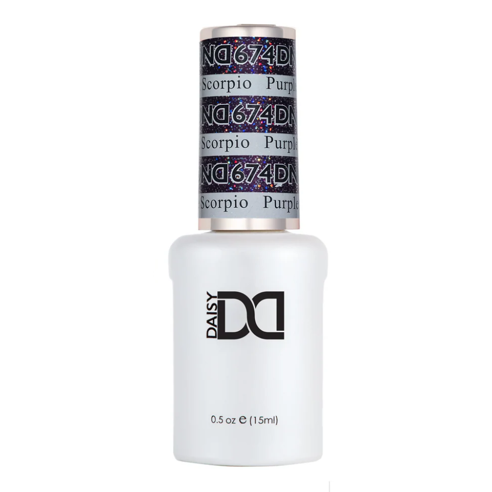 DND single gel polish 674 Purple Scorpio
