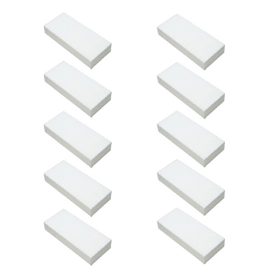White 80/100 2-way Slim Buffers 10pk