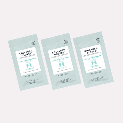 sample of Collagen Peppermint & Herb Extract Gloves by Voesh