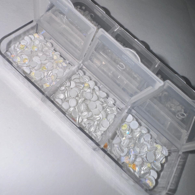 Water Droplet 3D Nail Art - White Unicorn