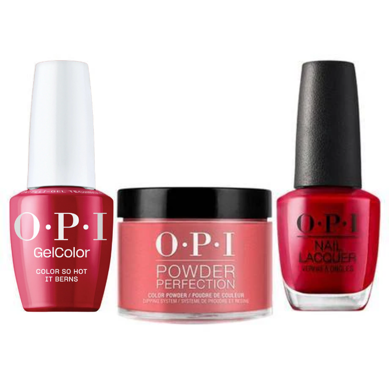 Shop OPI Intelli-Gel Trio Z13 Color So Hot It Berns