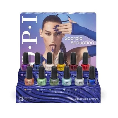 Big Zodiac Energy Polish Collection 2023 by OPI with display