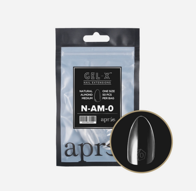 Natural Medium Almond 2.0 Refill Tips Size #0 By Apres