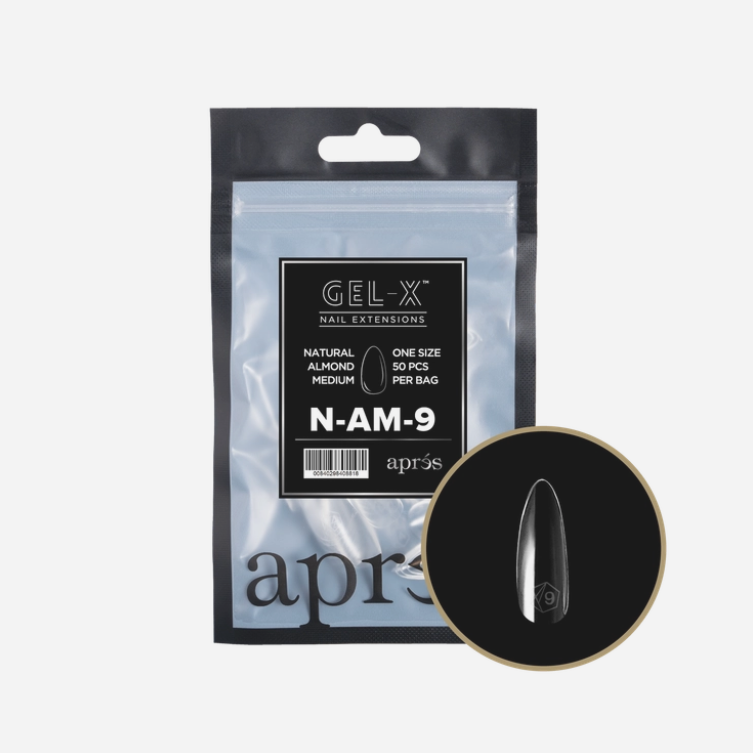 Natural Medium Almond 2.0 Refill Tips Size #9 By Apres