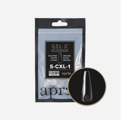 Apres Sculpted Gel-X Extra Long Coffin Tips 30pc #1