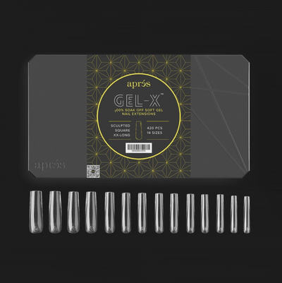 Apres Gel-X Tips 2.0 (420pc) - Sculpted XXLong Square front
