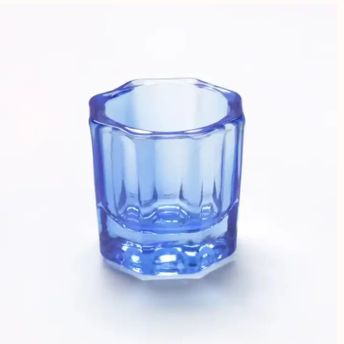 Small Glass Dappen Dish - Blue