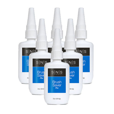Brush Saver Liquid Essentials 2oz Refill 6 Pack by SNS