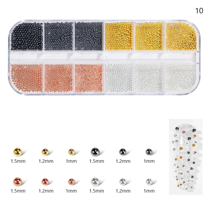 Caviar Beads Assorted Art 12pc