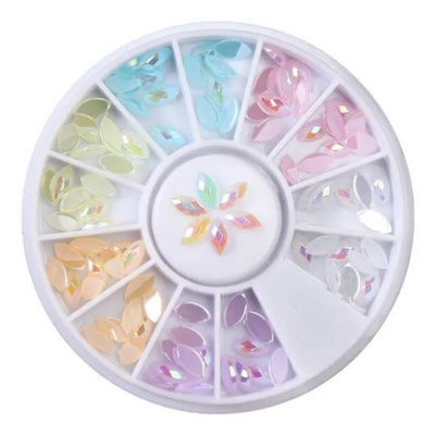 Pastel Oval Pinwheel Art 12pc