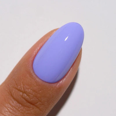 DND Diva Gel Polish - 196 Lavender Silk finger