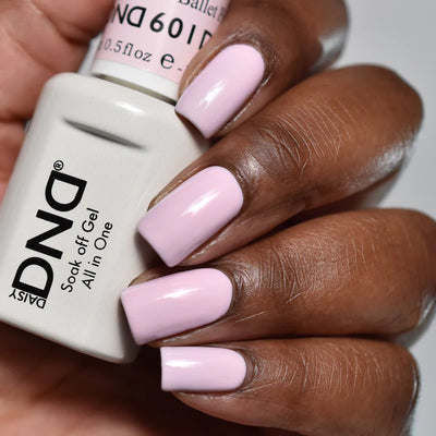 DND Gel Polish - 601 Ballet Pink Hand