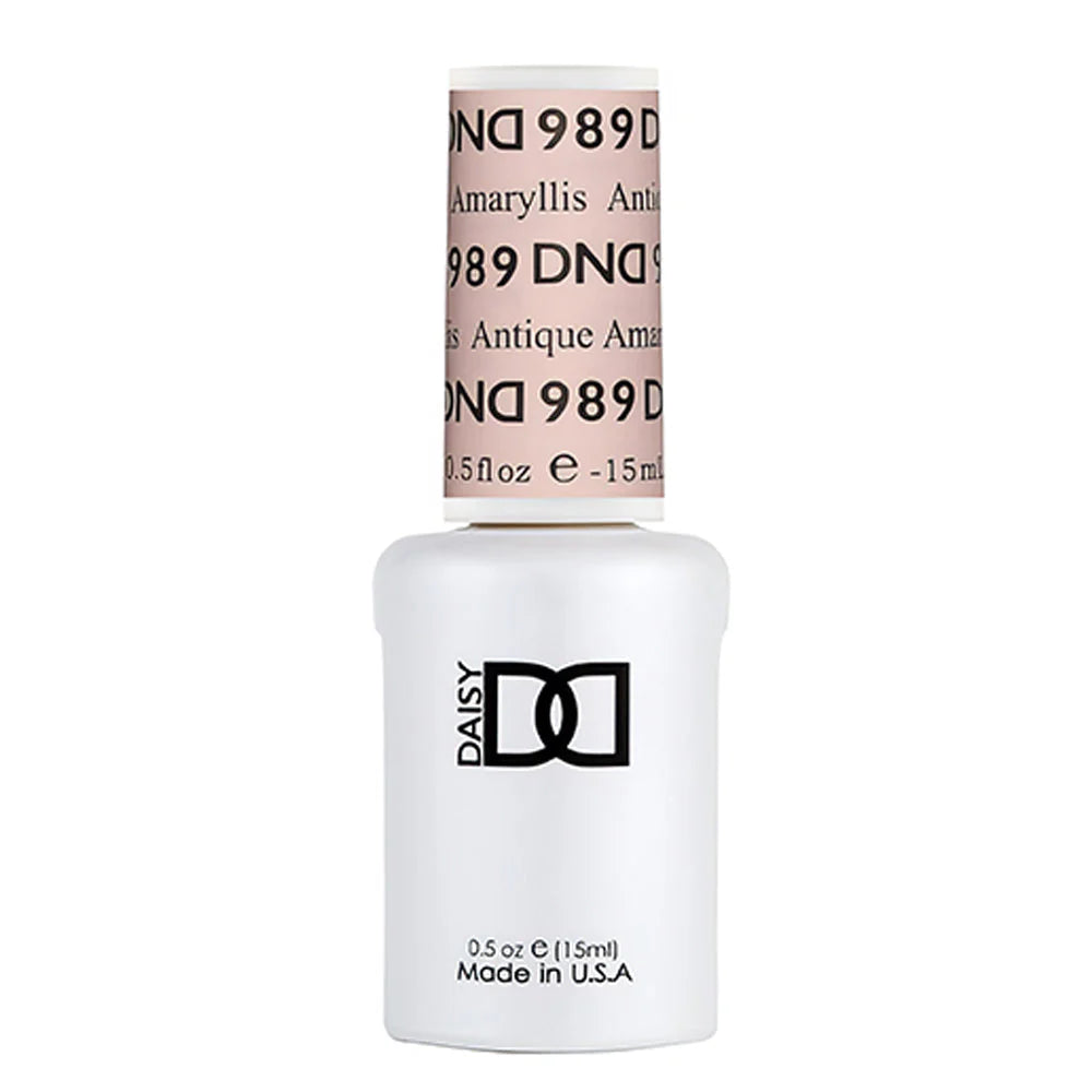 gel bottle of DND Gel Polish - 989 Antique Amaryllis