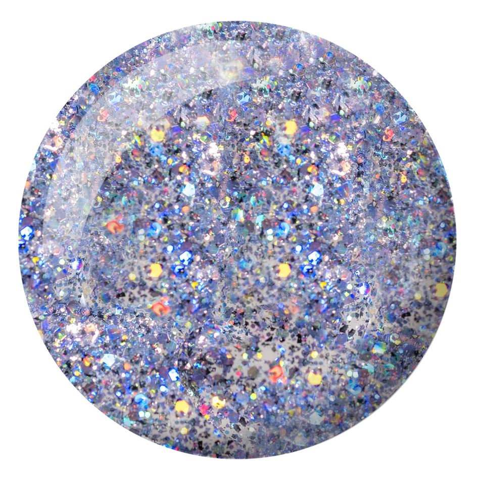 swatch of 295 High Society Silver Platinum Gel by DND Diva