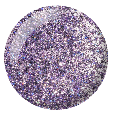 swatch of 303 A-List Galactic Platinum Gel by DND Diva