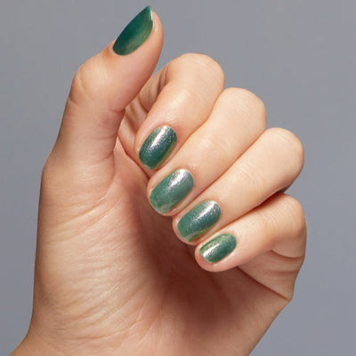 Hands wearing H016 Feelin' Capricorn-Y Gel & Polish Duo by OPI