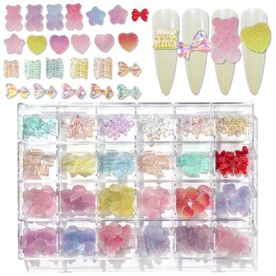 Sugar Gummy Charms Assorted Art 24pc