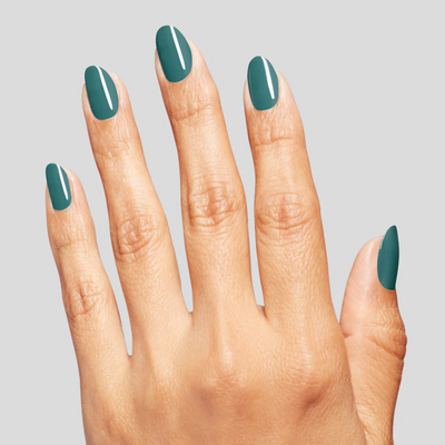 hands wearing OPI Intelli-Gel Baby Tee-l