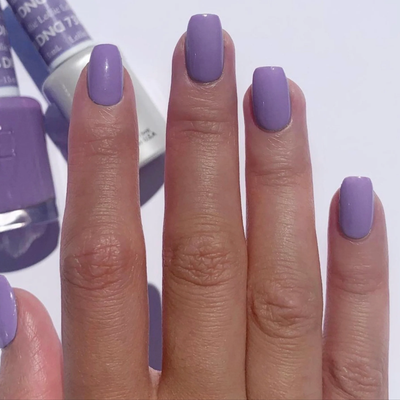hands wearing DND Gel Polish 738 Lollie