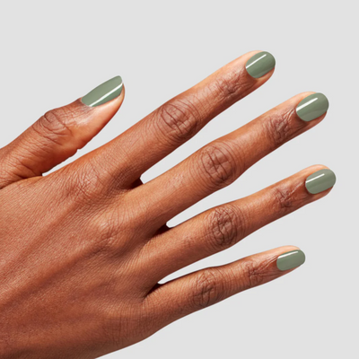 hands wearing OPI Intelli-Gel Duo - F029 Cargo All Out