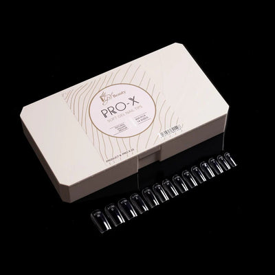 iGel Pro-X Soft Gel Nail Tips 600pc - Natural Medium Square front