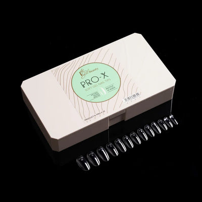 iGel Pro-X Soft Gel Nail Tips 600pc - Natural Medium Round front