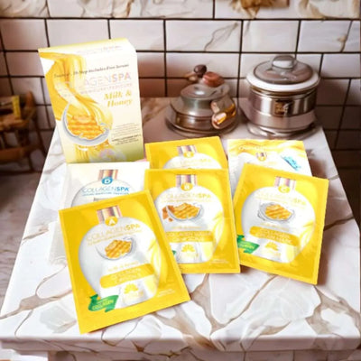 LaPalm Collagen Spa 10 Step Kit - Milk & Honey packets