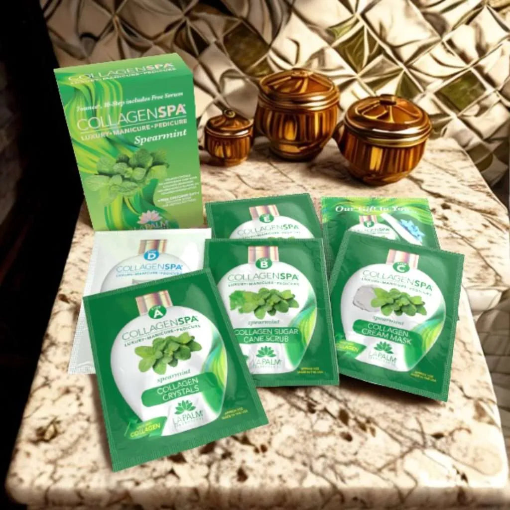 LaPalm Collagen Spa 10 Step Kit - Spearmint packets