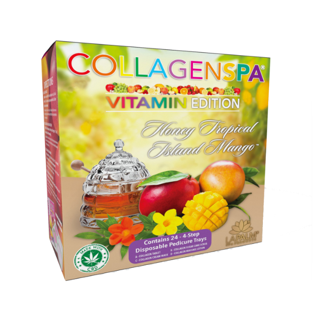 Lapalm Collagen Spa 4 Step Pedi Tray - Mango Case