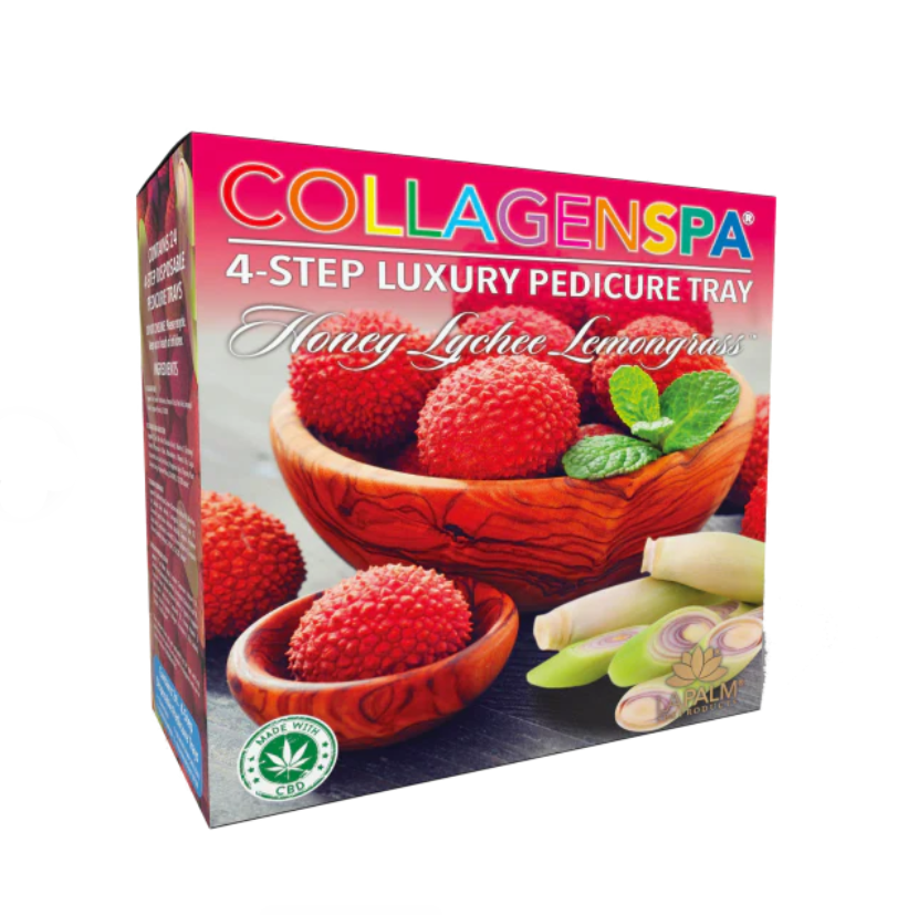 Lapalm Collagen Spa 4 Step Pedi Tray - Lychee Case