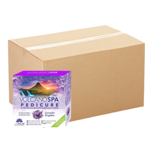 Volcano Spa: 6 Step Pedicure Kit - Lavender Eruption