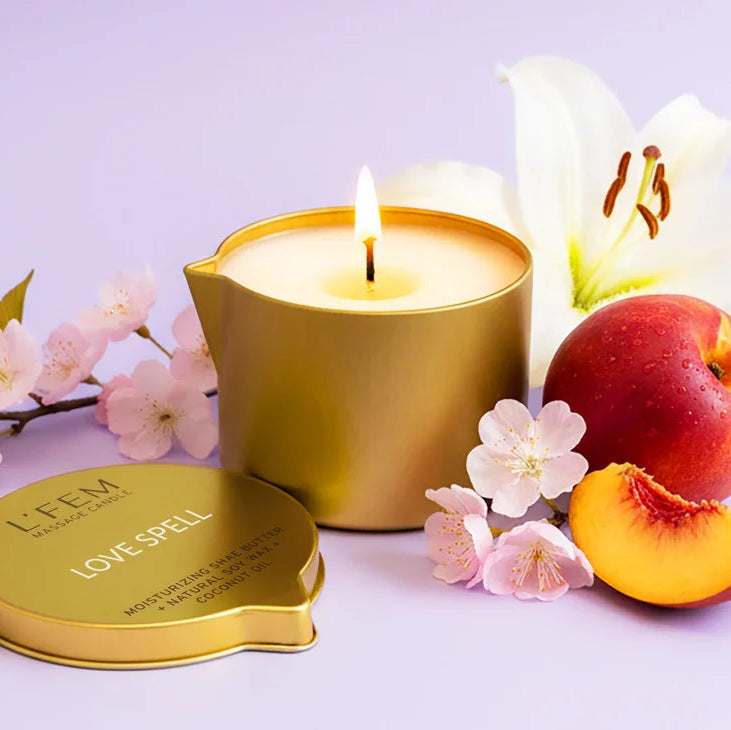 L'Fem Massage Candle 8oz - Love Spell