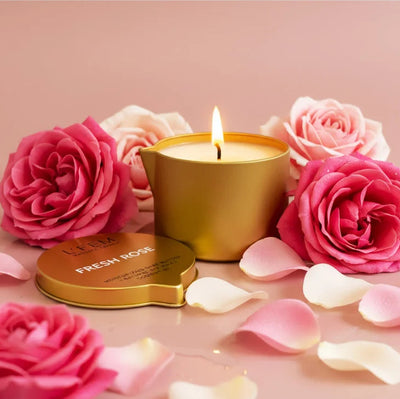 L'Fem Massage Candle 8oz - Fresh Rose