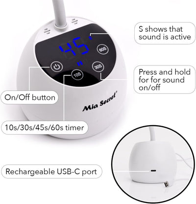 Mia Secret UV/LED Lamp for Gel Tips (TL-8G) buttons