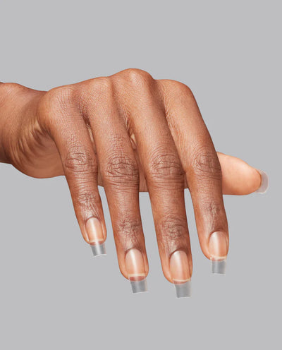 OPI GELevate Soft Gel Tips - Clear Square hand 2