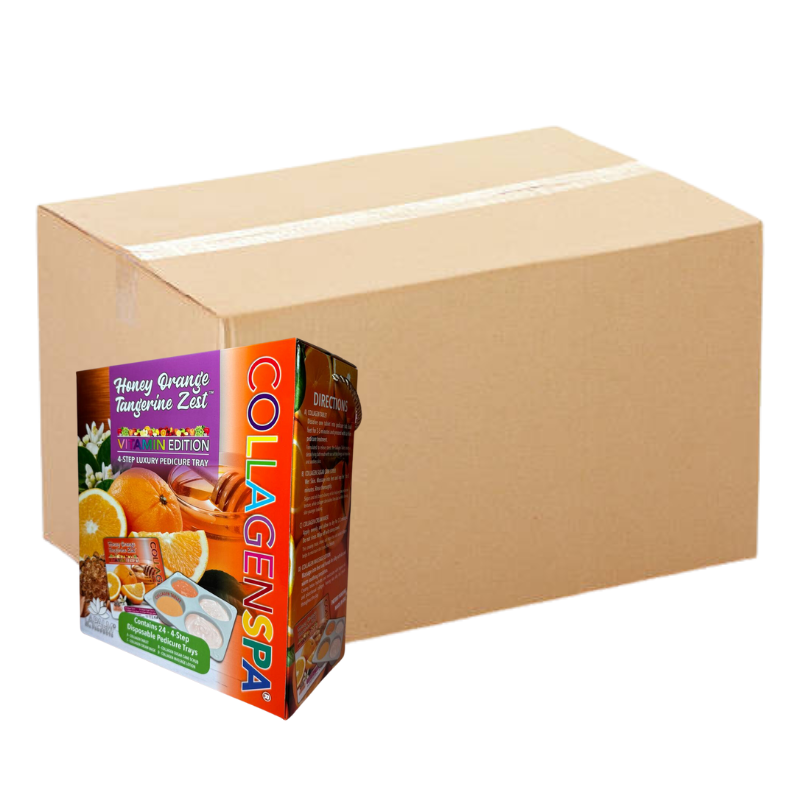 Lapalm Collagen Spa 4 Step Pedi Tray - Orange Tangerine Zest