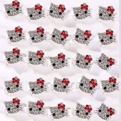 hello kitty rhinestone nail charm