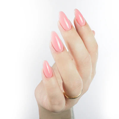 Kiara Sky Tinted Rubber Top Coat - TNT08 Rose Petal Blush Hand
