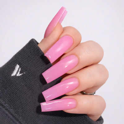 V Beauty Pure Acrylic System - Call Me Magenta nails