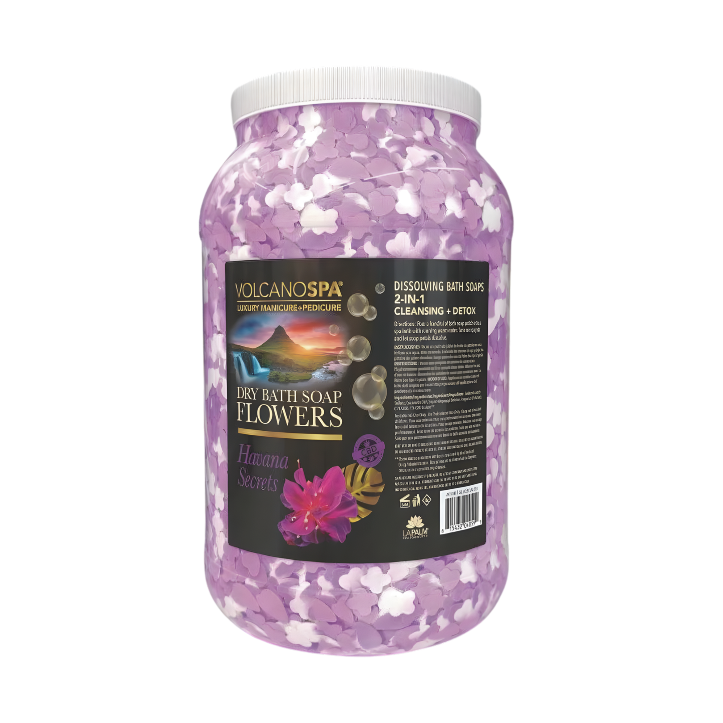 LaPalm Volcano Spa Flower Soap 1 Gallon - Havana Secrets w/ Herb