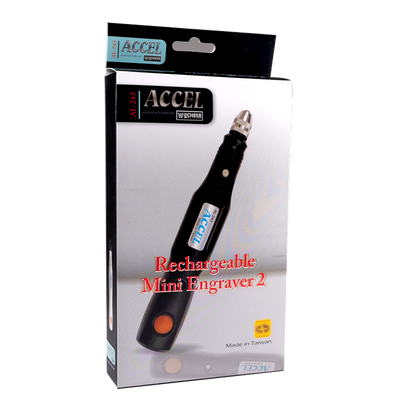Black Rechargable Mini Engraver by Wecheer