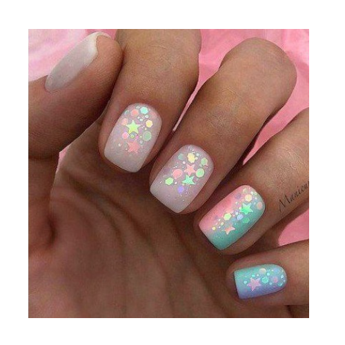Nail Art - Butterfly Sequins Single - Unicorn