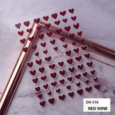 DH310 Hearts Valentine Nail Decal Sticker