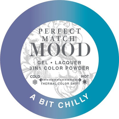 swatch of 005 A Bit Chilly Perfect Match Mood Trio by Lechat